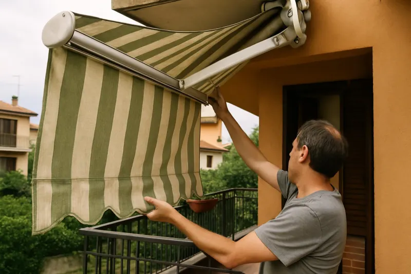 Tenda da sole che non si apre o si chiude bene: problemi più frequenti