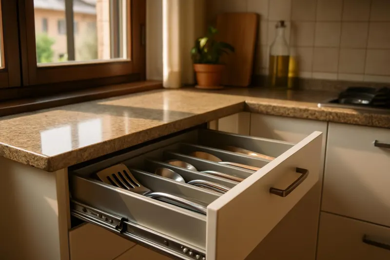 Cassetti della cucina che scorrono male: cosa può essersi rovinato